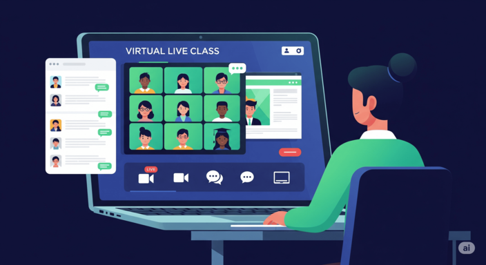 Virtual Learning Icon