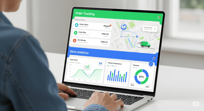 Order Tracking & Analytics Icon