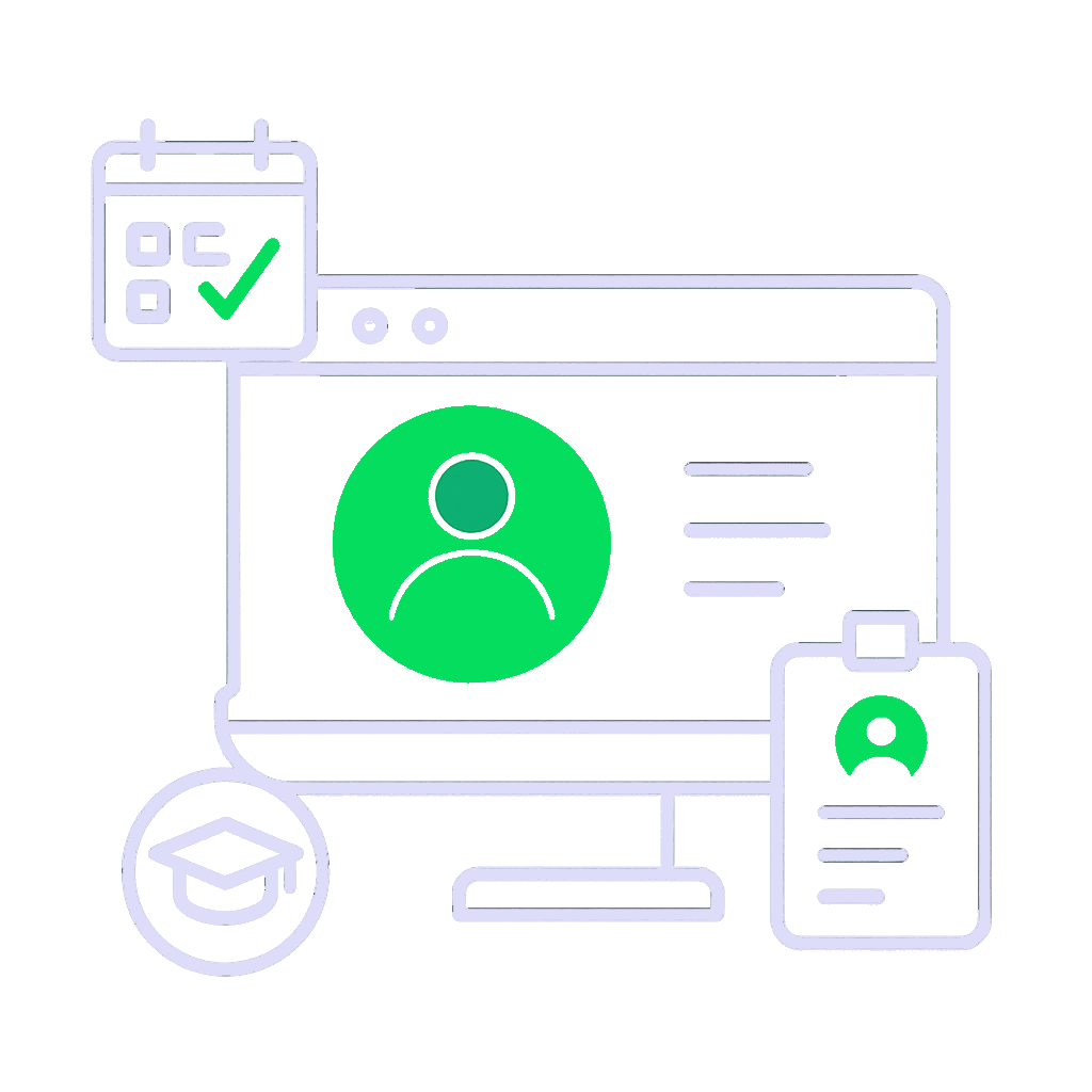 Student and staff management module for schools