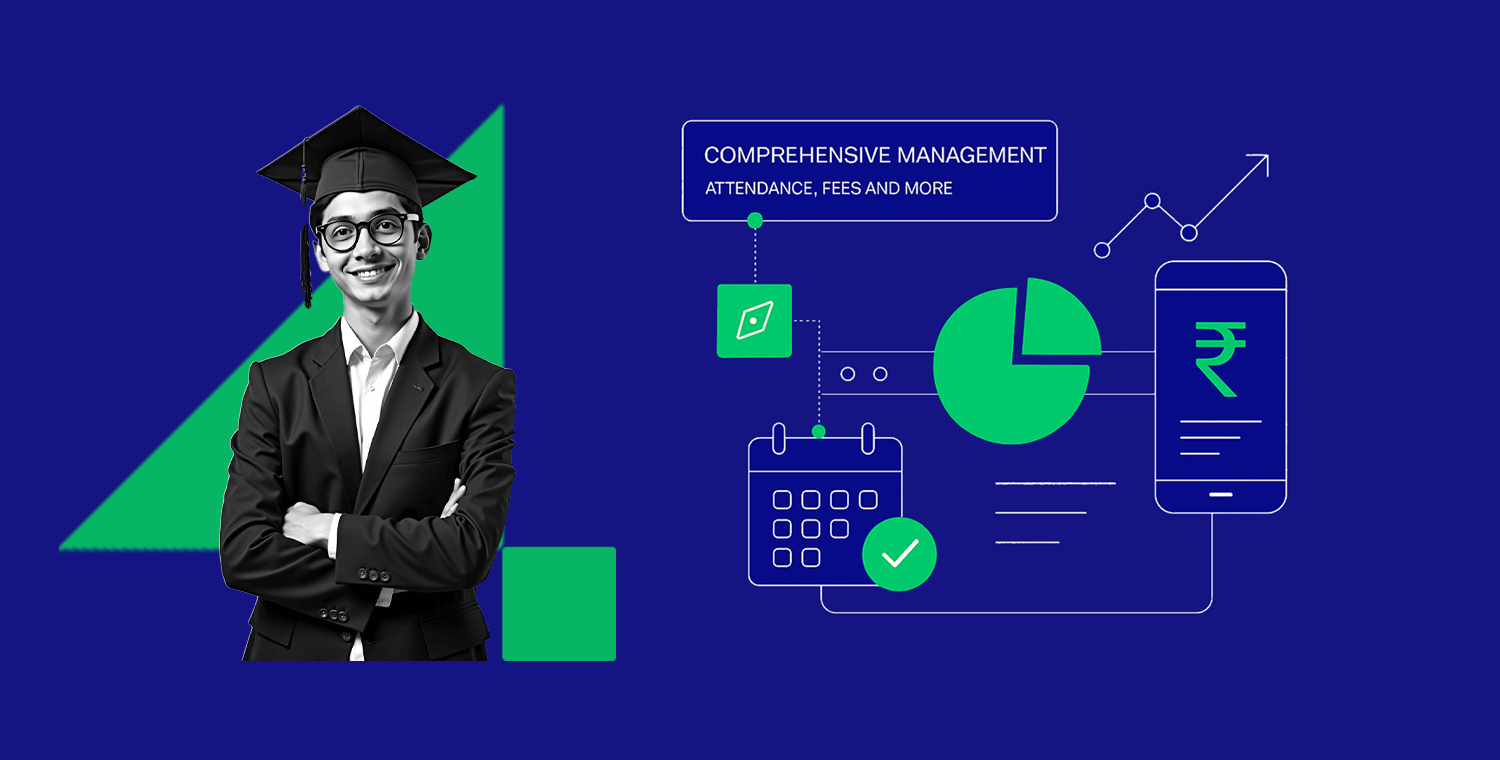 Dashboard view of 4EDU's comprehensive school management system